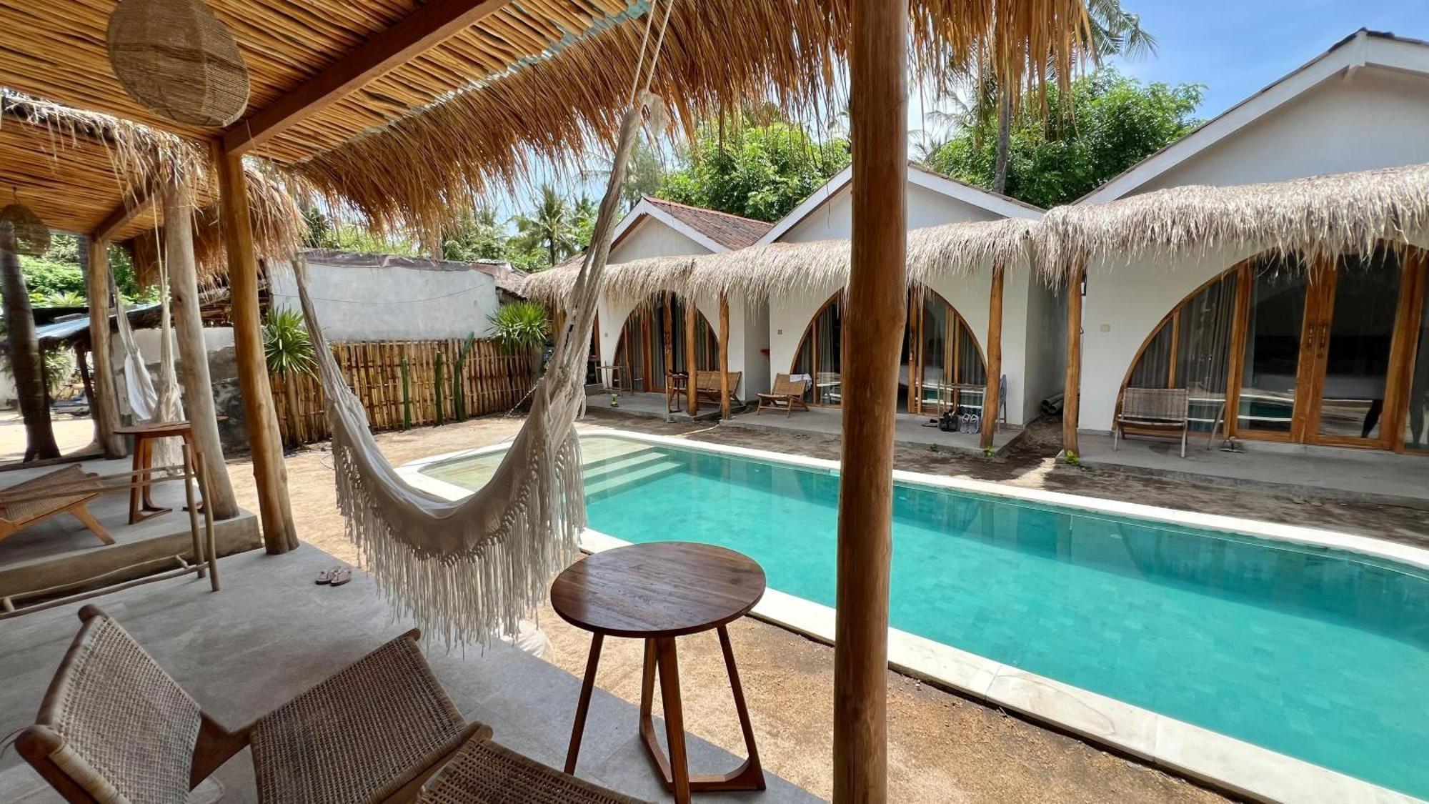 Rumah Canaria Bungalow Gili Trawangan Esterno foto