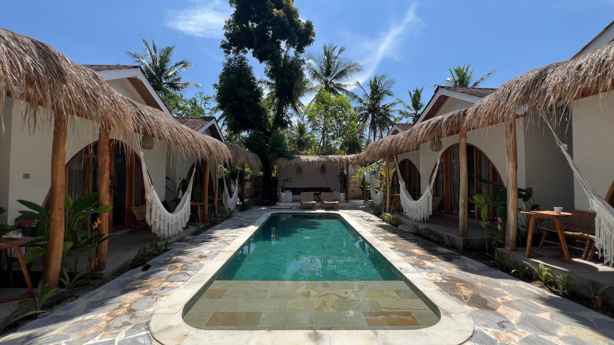 Rumah Canaria Bungalow Gili Trawangan Esterno foto